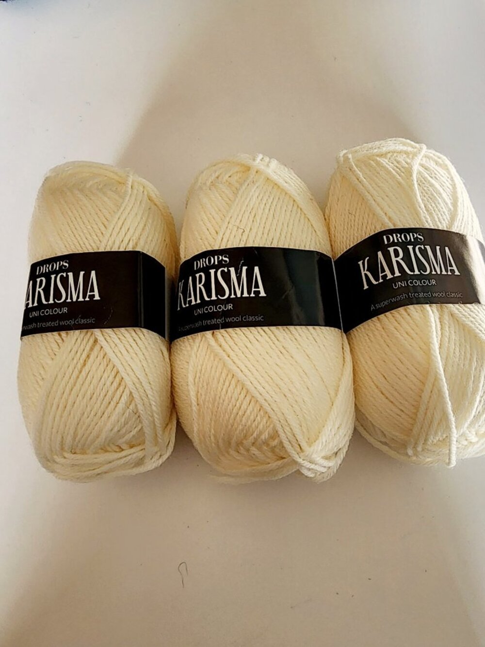 Drop Karisma Superwash Wool Yarn - Off White